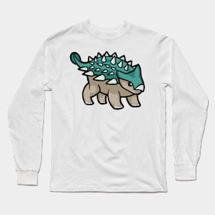 Spikey Boi Cute Ankylosaurus Dino Dinosaur Long Sleeve T-Shirt